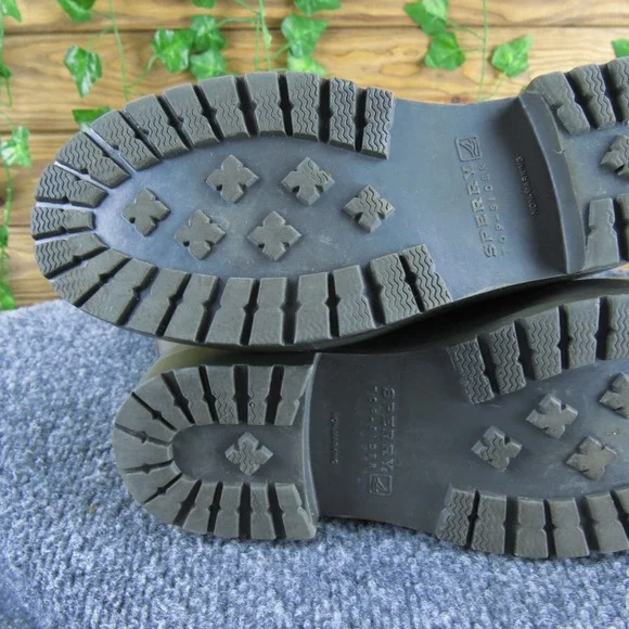 Sperry Top Sider Women's Gray Waterproof Rubber Tall Rain Boots Size 7 - Picture 7 of 8